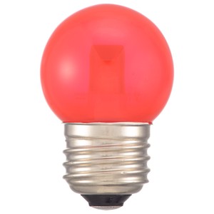 LEDミニボール球装飾用 G40/E26/1.4W/10lm/クリア赤色