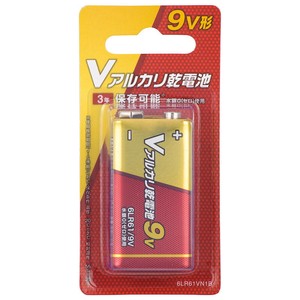 Vアルカリ乾電池 9V形 1本