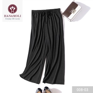 Loungewear Bottom Silk Wide Pants