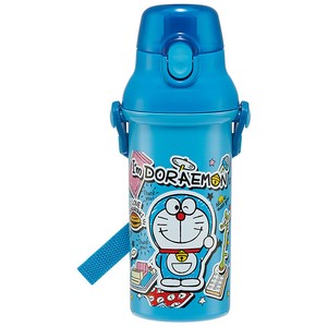 抗菌 食洗機対応 直飲みプラワンタッチボトル 【I'm Doraemon ステッカー】 水筒 スケーター