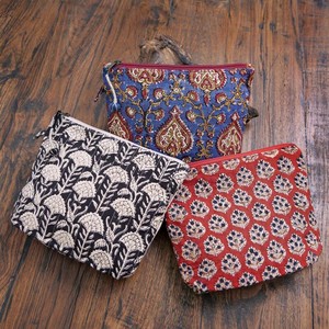 Pouch Quilted Block Print