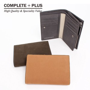 Bifold Wallet Cattle Leather Leather Genuine Leather Men's