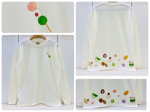 T-shirt Japanese Sweets Long Sleeves T-Shirt L