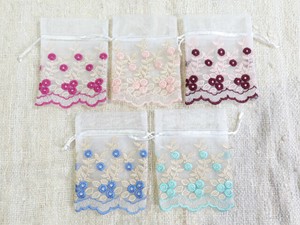 Small Bag/Wallet Organdy Embroidered Set of 25 Popular Seller