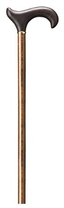 MODERN ドイツ製本革編み上げステッキ ブラウン 杖