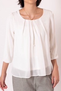 Button Shirt/Blouse Chiffon Georgette Cut-and-sew
