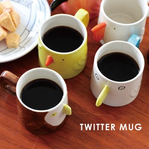 かわいい鳥の姿のマグカップ【TWITTER MUG】ツイッターマグ