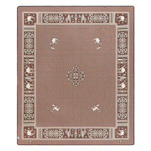 ル・ファルシー　ペルシャ　絨毯　綿カーペット　ラグ　200×250cm　キャラバン柄　ブラウン