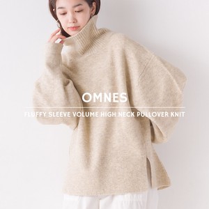 Sweater/Knitwear Pullover Voluminous Sleeve High-Neck