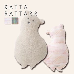 【在庫処分SALE】 上向くくま クッション ラッタラッタル RATTA RATTARR × adorno