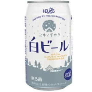 ヘリオス酒造 ユキノチカラ 白ビール 缶 350ml x24【ビール】