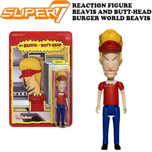 SUPER 7 REACTION FIGURE  BEAVIS AND BUTT-HEAD  【ビーバス＆バットヘッド】