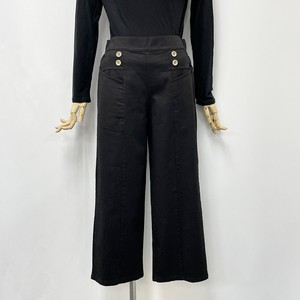 Full-Length Pant Strench Pants Buttons Ladies'