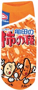【お菓子パッケージ　大人用　ソックス】柿の種　靴下　22〜24cm
