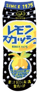 【お菓子パッケージ　大人用　ソックス】レモンスカッシュ　靴下　22〜24cm