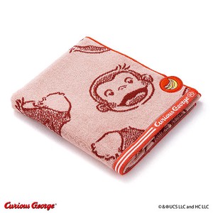Bath Towel Red Mini Curious George Bath Towel Face