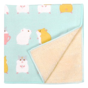 Towel Handkerchief I LOVE Hamster Made in Japan