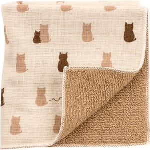 Towel Handkerchief Cat Made in Japan