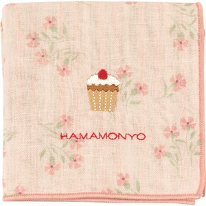 Gauze Handkerchief Reversible Fancy Cupcakes Made in Japan