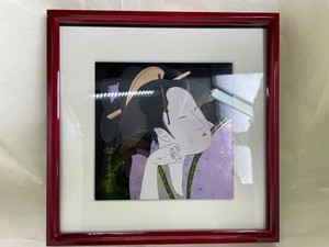 R410-49　パネル　歌麿　額付き　Panel, framed by Utamaro