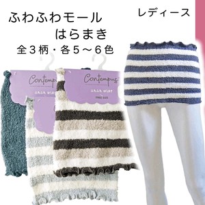 Belly Warmer/Knit Shorts Plain Color Border Ladies'
