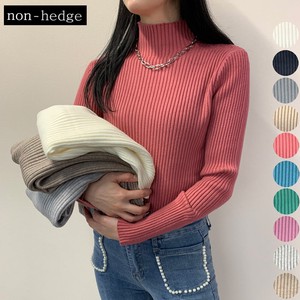 Sweater/Knitwear Bottle Neck Knit Tops