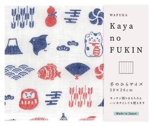 Dishcloth Kaya-cloth Lucky Charm Made in Japan