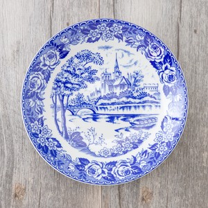 Main Plate Garden Blue 20cm