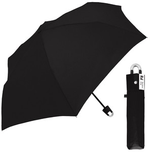 55cm 折りたたみ傘　婦人カラビナ付き手元折傘