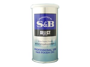 S＆B セレクト ホワイトペッパーパウダー S缶 80g x5 【スパイス・香辛料】