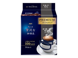 AGF ちょっと贅沢な珈琲店 プレミアム ドリップ濃い香り喫茶店 14袋 x6 【コーヒー】