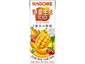 カゴメ 野菜生活 マンゴーサラダ 紙 200mlx12 x2 【ジュース】