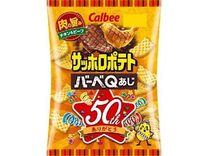 カルビー サッポロポテトバーベQあじ 72g x12 【スナック菓子】