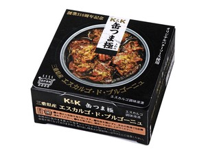 K&K 缶つま極 三重県産エスカルゴドブルゴーニュ75g x 12 【おつまみ・缶詰】