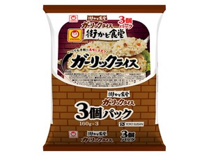 マルちゃん 街かど食堂 ガーリックライス 160gx3 x8 【パックご飯】