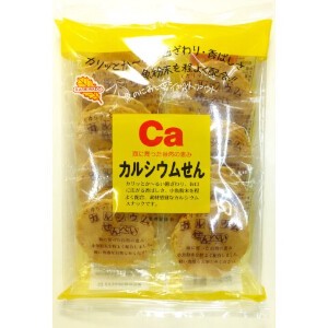 かしわ堂 カルシウムせん 24枚 x12 【米菓】