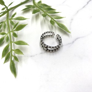 Silver-Based Pearl/Moon Stone Ring Design sliver Bijoux Rings