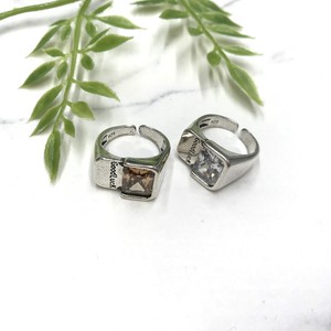 Silver-Based Pearl/Moon Stone Ring Design sliver Bijoux Rings Rhinestone