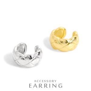 Pierced Earringss Accented Ear Cuff Quilted