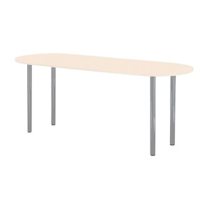 マツヨシ ナーステーブル（楕円型） NAS-1890R（180X90X90） アイボリー ナーステーブル テーブル（ナース