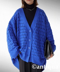 Antiqua Cardigan Knitted Long Sleeves Cardigan Sweater Ladies'