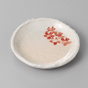 Mino ware Small Plate Red