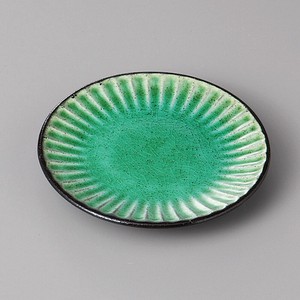 Mino ware Small Plate M Green