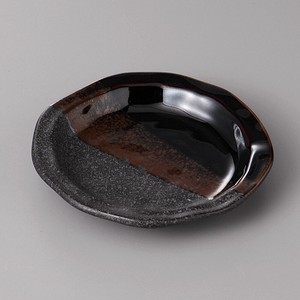 美濃焼 食器 天目銀彩結晶塗分3．7リム皿 MINOWARE TOKI 美濃焼