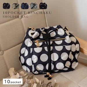 Shoulder Bag Nylon Pocket Polka Dot