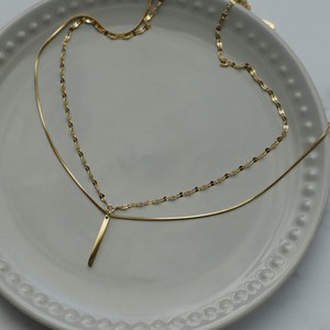 Plain Chain Necklace/Pendant Necklace Stainless Steel Ladies'