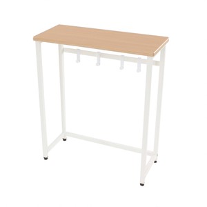玄関テーブル　コンソールテーブル　フック付き　小さなテーブル NA W60×D26×H70