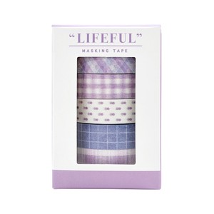 Washi Tape Lifefull Masking Tape Box Set Purple Life