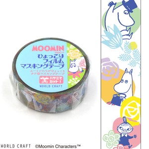 WORLD CRAFT Planner Stickers Moomin Film Clear Tape Flower CL Character