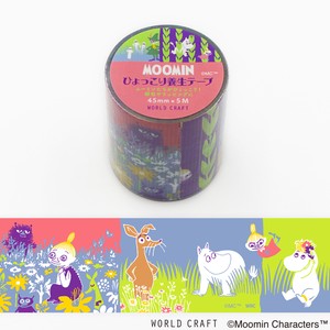 WORLD CRAFT Washi Tape Meadow Character Moomin Curing Tape